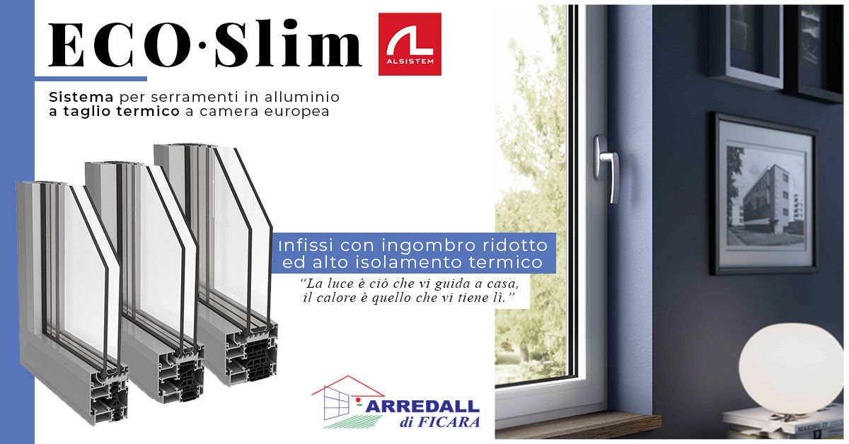 Infissi in alluminio EcoSlim di ALsistem